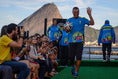 ４月10日｜ブラジル・ワールドカップのボランティアスタッフらが大会中に着る公式コスチュームのお披露目イベントが開催。元ブラジル代表のカフーもモデルとして登場した。　(C) Getty Images