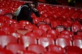 ５月５日｜プレミアリーグのクリスタル・パレス対リバプール戦の後、悪夢のような結末に席を立つことができないリバプール・サポーター。　(C) Getty Images
