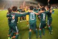 Jリーグ史上、20番目の昇格チームとなった松本山雅。ここでは1993年から始まったJリーグ・トップリーグ昇格の喜びの歴史を振り返っていこう。　(C) SOCCER DIGEST