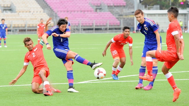 U 22日本代表 シンガポールに８ゴールの圧勝 存在感を増す背番号10 サッカーダイジェストweb
