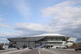 吹田Sの外観。４万人を収容するG大阪の新ホームスタジアムだ。写真：佐藤明（サッカーダイジェスト写真部）