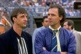 1987年、欧州選手権予選で当時西ドイツ代表監督のフランツ・ベッケンバウアーと。　(C) Getty Images