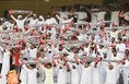 【W杯予選UAE－日本　PHOTO】ホームUAEの応援団。写真：小倉　直樹（サッカーダイジェスト写真部）