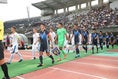 【SBSカップ国際ユースサッカー】U-18日本代表２－１U-18チェコ代表　入場する両チームの選手たち。写真：山崎 賢人（サッカーダイジェスト写真部）
