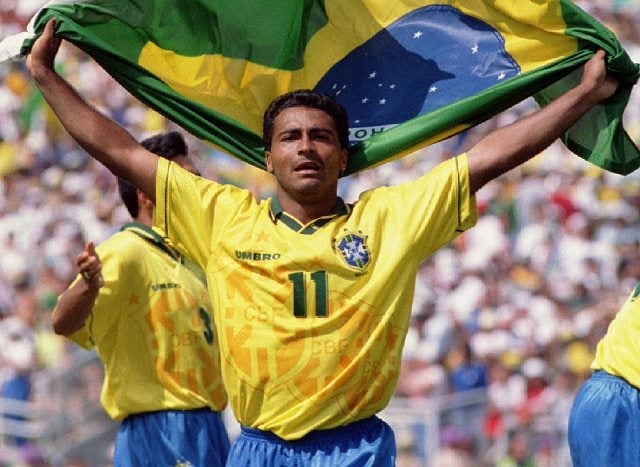丈半袖１９９５シーズン　ブラジル代表　ロマーリオ　ユニフォーム