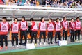 【日本２-０スイス】ベンチの選手。写真：茂木あきら(サッカーダイジェスト写真部)