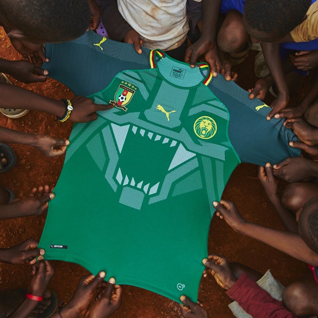 プーマがカメルーン代表チーム 不屈のライオン の新しいホームシャツを発表 サッカーダイジェストweb