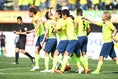 【栃木 １－０ 熊本】14分、福岡(中)のゴールで栃木が先制。この1点を守り抜き勝利を挙げた。写真：徳原隆元