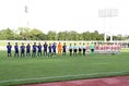 草薙陸上競技場で行われたSBSカップ、日本対パラグアイ。写真：茂木あきら(サッカーダイジェスト写真部)