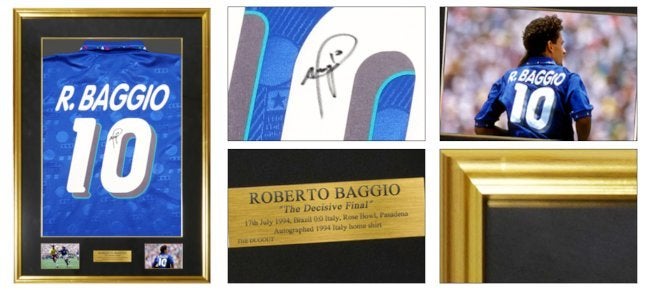 ロベルト・バッジョ直筆サイン入りコレクションが発売！ 世界限定20枚
