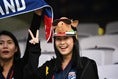 タイ代表を応援する女性サポーター。(C)AFC