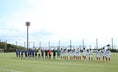 【U-20日本代表PHOTO】整列する両チームの選手たち。写真：山崎 賢人（サッカーダイジェスト写真部）