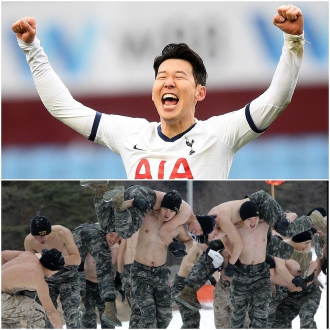 催涙ガスで涙をボロボロと 韓国の英雄ソン フンミンが臨む 過酷な新兵訓練 に海外注目 サッカーダイジェストweb