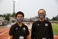 【PHOTO】群馬のオリジナルマスクを着用する関係者たち｜写真：サッカーダイジェスト