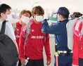 【A代表PHOTO】選手も検温をしてからスタジアム入り。写真：田中研治