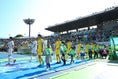 【J１第11節PHOTO】湘南１-４清水｜入場する両チーム。写真：滝川敏之