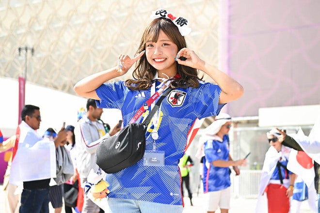 W杯photo 現地カタールで日本代表を応援する麗しき 美女サポーター たちを一挙紹介 サッカーダイジェストweb