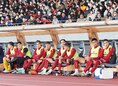 【EURO JAPAN CUP2022 PHOTO】ASローマ ３‐３ 横浜｜ASローマのベンチ｜写真：サッカーダイジェスト