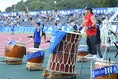 【J２第27節PHOTO】町田１－３千葉｜この試合は「まちだ男祭」として開催。選手入場時には、力強い太鼓の演奏で選手達を後押しした。｜写真：鈴木颯太朗
