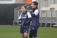 【PHOTO】長野風花（左）、熊谷紗希｜写真：サッカーダイジェスト