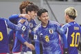 【PHOTO】前半２分、代表に復帰した田中碧のゴールで日本が先制｜写真：サッカーダイジェスト／JMPA代表撮影