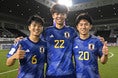 【PHOTO】川﨑颯太、高井幸大、平河悠（左から）｜（C）2024 Asian Football Confederation