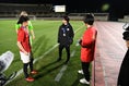【PHOTO】三菱重工浦和レッズレディースと対戦した田中陽子。出場はなかったが、試合後には選手と交流した。｜写真：鈴木颯太朗