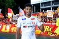 【厳選ショット】この試合唯一のゴールを決めた三國ケネディエブス｜写真：滝川敏之