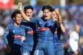 【厳選ショット】28分に津久井匠海が決勝ゴール！｜写真：永島裕基