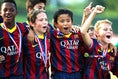 【画像】2013年８月30日／U12ジュニアサッカーワールドチャレンジ_バルセロナ×リバプール｜写真：Getty Images