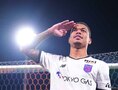 【画像】ハットトリックを決めたマルセロ・ヒアン｜写真：田中研治（サッカーダイジェスト写真部）