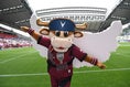 【画像】モーヴィ(ヴィッセル神戸公式マスコット/天使のはねバージョン)｜写真：鈴木颯太朗