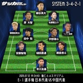 日本代表の中国戦スタメン予想