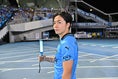 【画像】仕上げの一撃を決めた伊藤達哉！｜写真：鈴木颯太朗