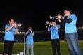 【ルヴァンカッププライムラウンド準決勝第1戦PHOTO】川崎３－１柏｜美しい音色の演奏で選手を迎えた洗足学園音楽大学のファンファーレ隊！｜写真：鈴木颯太朗