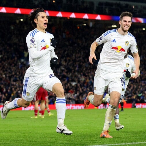 96分に田中碧が同点弾！リーズvs王者は壮絶３－３ドロー