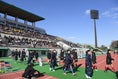 【選手権１回戦PHOTO】矢板中央２(２PK３)２奈良育英｜ゼットエーオリプリスタジアム(千葉県市原市)での一戦！快晴の下、選手入場！｜写真：鈴木颯太朗