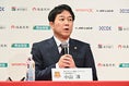 【画像】小山淳氏(株式会社AC福島ユナイテッド代表取締役CEO)が挨拶！｜写真：鈴木颯太朗