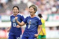【厳選ショット】1分に清家貴子が先制ゴール！｜国際親善試合 日本女子5－0南アフリカ女子｜写真：永島裕基