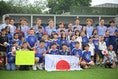 【画像】現地の子どもたちと交流を行った｜写真：金子拓弥（サッカーダイジェスト写真部）