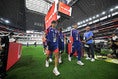 【画像】オランダ戦会場のダラス・スタジアムのピッチを確認する日本代表｜写真：金子拓弥（サッカーダイジェスト写真部／JMPA代表撮影）