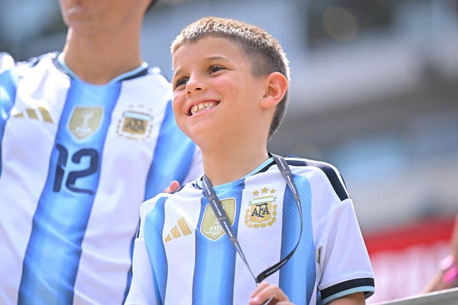 画像】ニューヨークで行われたW杯決勝に集結したアルゼンチン代表